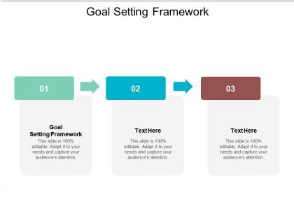 Goal setting framework ppt powerpoint presentation visual aids diagrams cpb