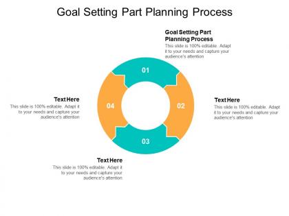 Goal setting part planning process ppt powerpoint presentation file slide portrait cpb