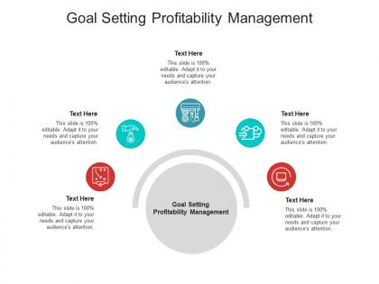 Goal setting profitability management ppt powerpoint presentation infographic template cpb