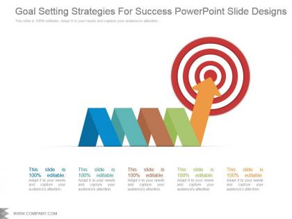 Goal setting strategies for success powerpoint slide designs