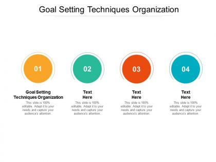 Goal setting techniques organization ppt powerpoint presentation ideas grid cpb