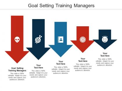 Goal setting training managers ppt powerpoint presentation ideas slides cpb