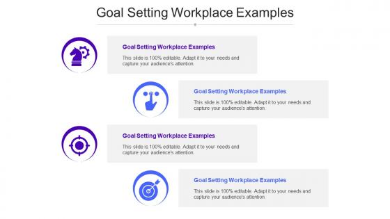 Goal Setting Workplace Examples Ppt Powerpoint Presentation Pictures Background Cpb