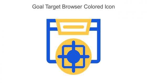 Goal Target Browser Colored Icon In Powerpoint Pptx Png And Editable Eps Format