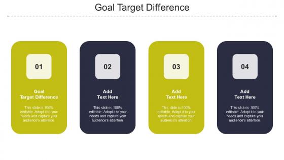 Goal Target Difference Ppt Powerpoint Presentation Pictures Example Topics Cpb