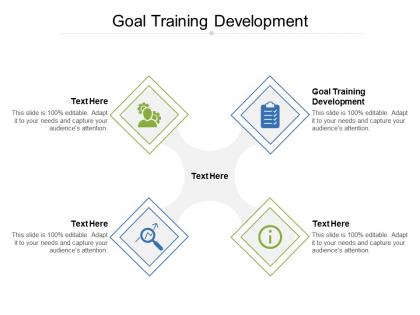 Goal training development ppt powerpoint presentation inspiration master slide cpb
