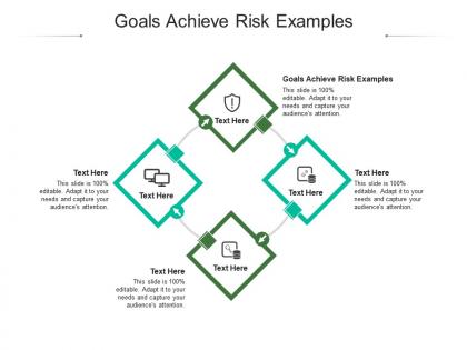 Goals achieve risk examples ppt powerpoint presentation show outline cpb