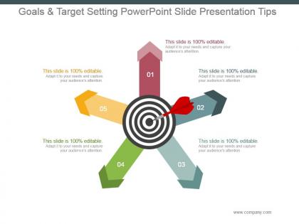 Goals and target setting powerpoint slide presentation tips
