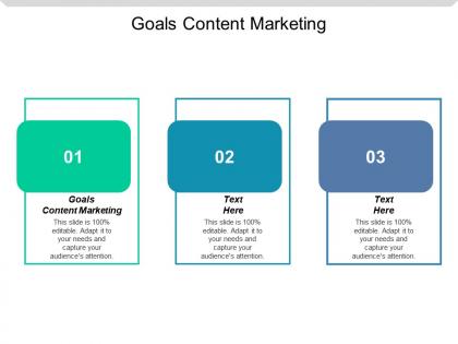 Goals content marketing ppt powerpoint presentation gallery designs download cpb