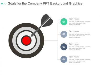 Goals for the company ppt background graphics