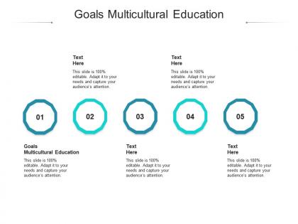 Goals multicultural education ppt powerpoint presentation icon master slide cpb