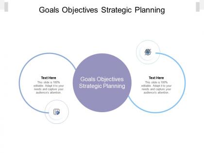 Goals objectives strategic planning ppt powerpoint presentation styles example cpb