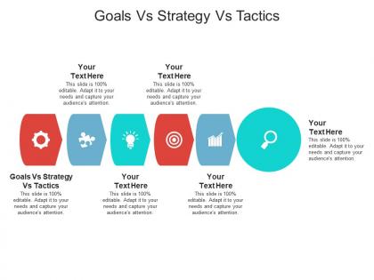 Goals vs strategy vs tactics ppt powerpoint presentation portfolio layout cpb