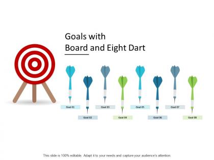Goals with board and eight dart