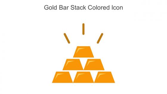 Gold Bar Stack Colored Icon In Powerpoint Pptx Png And Editable Eps Format