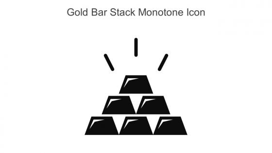 Gold Bar Stack Monotone Icon In Powerpoint Pptx Png And Editable Eps Format