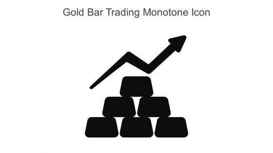 Gold Bar Trading Monotone Icon In Powerpoint Pptx Png And Editable Eps Format