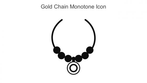 Gold Chain Monotone Icon In Powerpoint Pptx Png And Editable Eps Format
