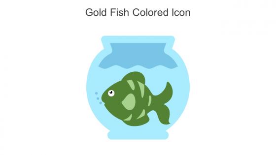 Gold Fish Colored Icon In Powerpoint Pptx Png And Editable Eps Format