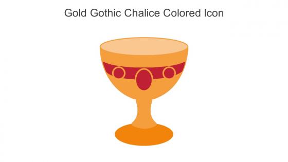 Gold Gothic Chalice Colored Icon In Powerpoint Pptx Png And Editable Eps Format