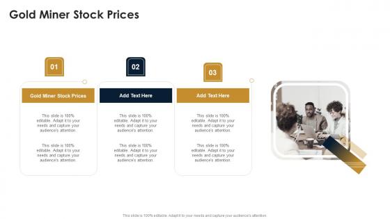 Gold Miner Stock Prices In Powerpoint And Google Slides Cpb