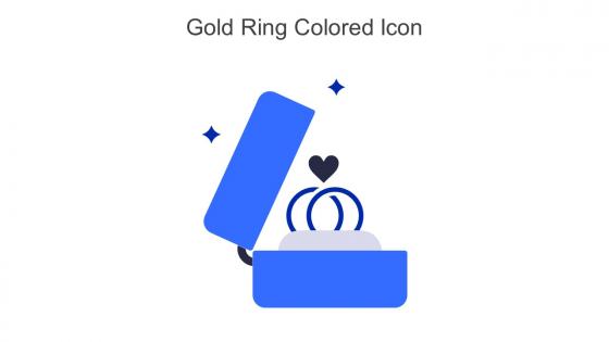 Gold Ring Colored Icon In Powerpoint Pptx Png And Editable Eps Format