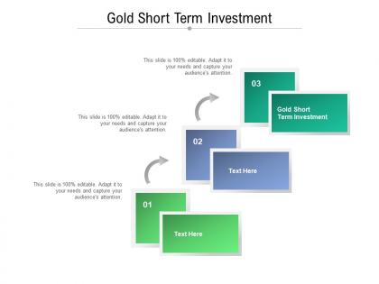 Gold short term investment ppt powerpoint presentation inspiration objects cpb