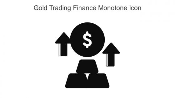 Gold Trading Finance Monotone Icon In Powerpoint Pptx Png And Editable Eps Format