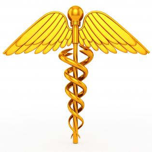 Golden color graphic of medical symbol stock photo