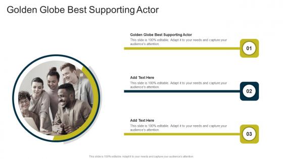 Golden Globe Best Supporting Actor In Powerpoint And Google Slides Cpb