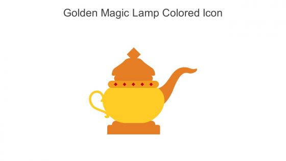 Golden Magic Lamp Colored Icon In Powerpoint Pptx Png And Editable Eps Format