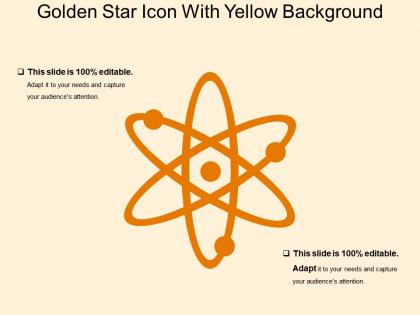 Golden star icon with yellow background