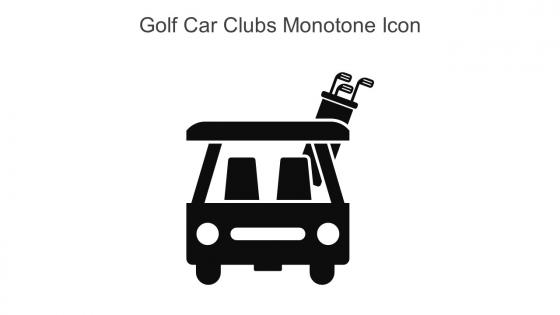 Golf Car Clubs Monotone Icon In Powerpoint Pptx Png And Editable Eps Format