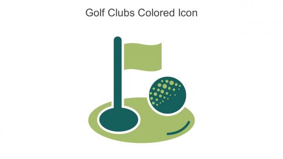 Golf Clubs Colored Icon In Powerpoint Pptx Png And Editable Eps Format
