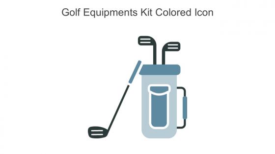 Golf Equipments Kit Colored Icon In Powerpoint Pptx Png And Editable Eps Format