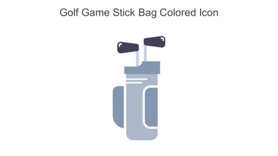 Golf Game Stick Bag Colored Icon In Powerpoint Pptx Png And Editable Eps Format