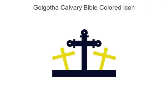 Golgotha Calvary Bible Colored Icon In Powerpoint Pptx Png And Editable Eps Format