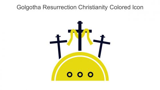 Golgotha Resurrection Christianity Colored Icon In Powerpoint Pptx Png And Editable Eps Format