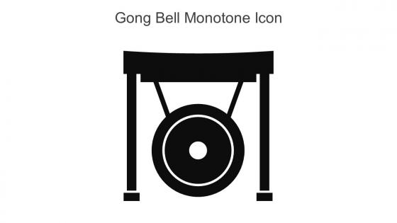 Gong Bell Monotone Icon In Powerpoint Pptx Png And Editable Eps Format