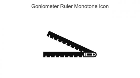 Goniometer Ruler Monotone Icon In Powerpoint Pptx Png And Editable Eps Format