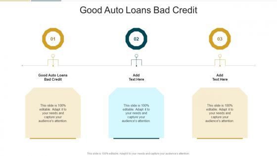 Good Auto Loans Bad Credit In Powerpoint And Google Slides Cpb