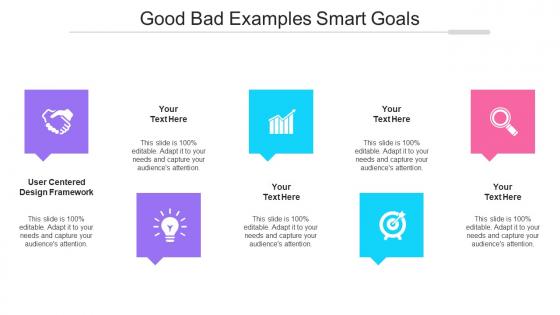 Good Bad Examples Smart Goals Ppt Powerpoint Presentation Slides Picture Cpb