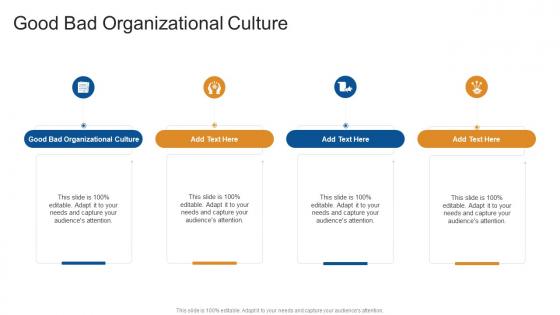 Good Bad Organizational Culture In Powerpoint And Google Slides Cpb
