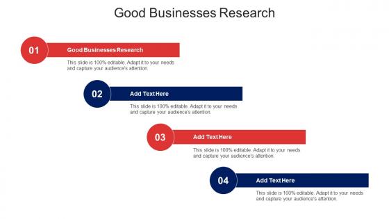 Good Businesses Research Ppt Powerpoint Presentation Ideas Graphics Tutorials Cpb