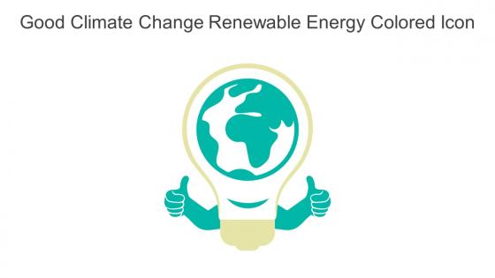 Good Climate Change Renewable Energy Colored Icon In Powerpoint Pptx Png And Editable Eps Format