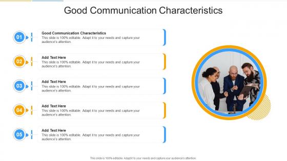 Good Communication Characteristics In Powerpoint And Google Slides Cpb