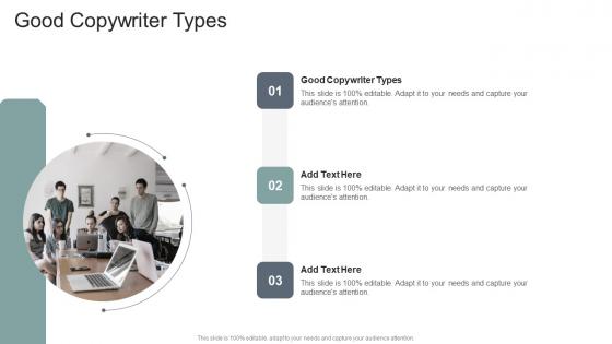 Good Copywriter Types In Powerpoint And Google Slides Cpb
