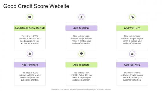 Good Credit Score Website In Powerpoint And Google Slides Cpb