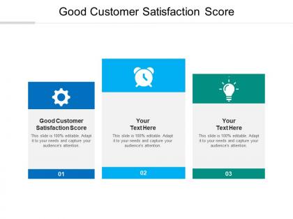 Good customer satisfaction score ppt powerpoint presentation inspiration images cpb