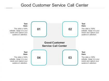 Good customer service call center ppt powerpoint presentation inspiration styles cpb